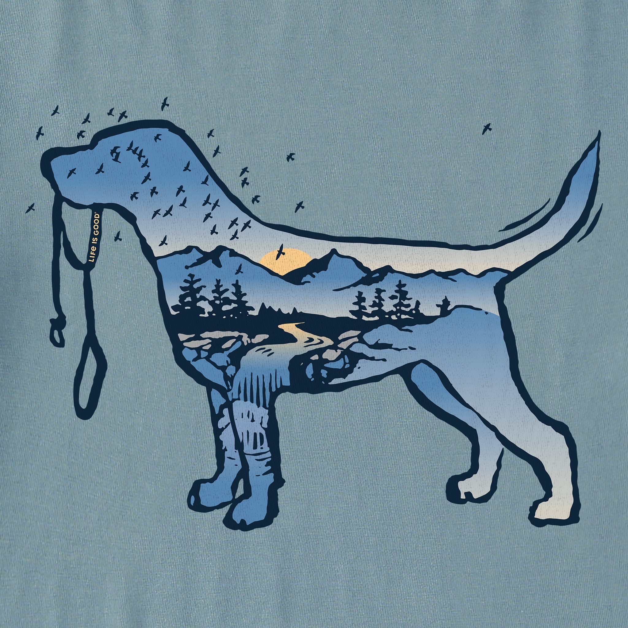 Men's Macro Micro Dogscape Short Sleeve Crusher Tee