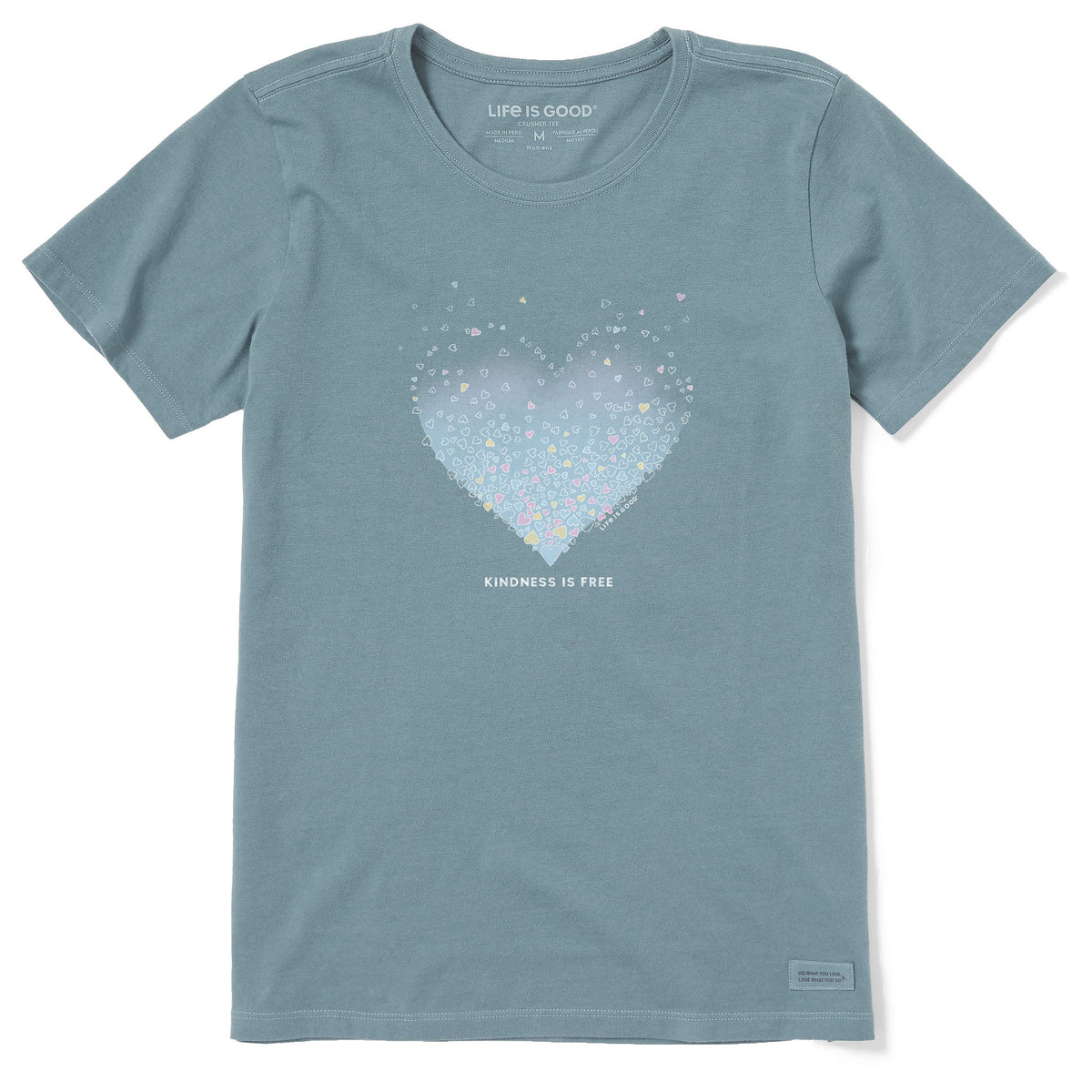 Women's Kindness is Free Evaporating Heart Short Sleeve Tee