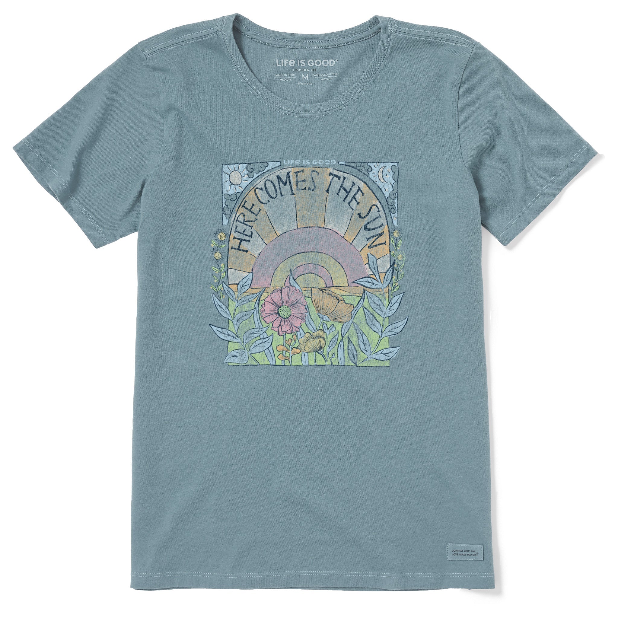Women's Here Comes The Sun Hippie Short Sleeve Tee