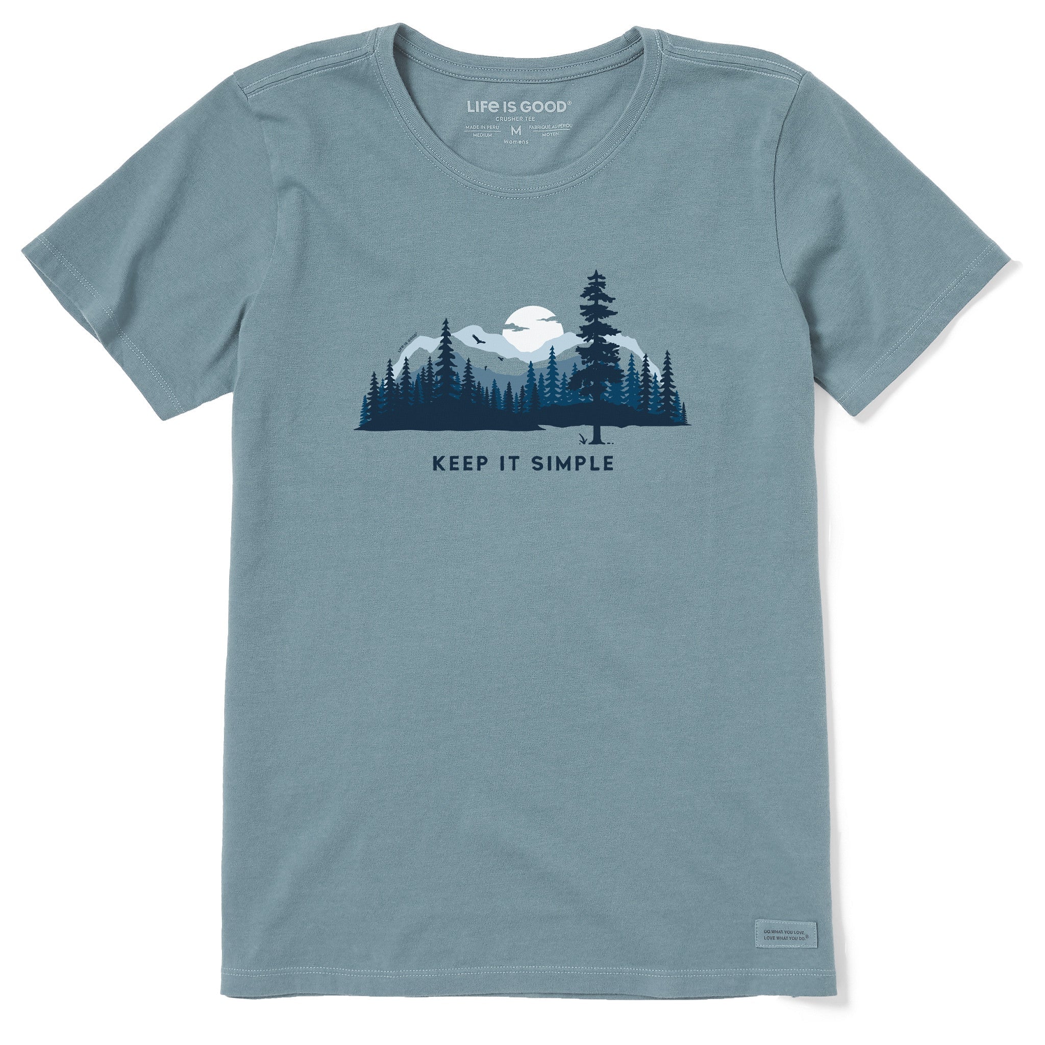 Women's Keep it Simple Evergreen Silo Short Sleeve Crusher Tee