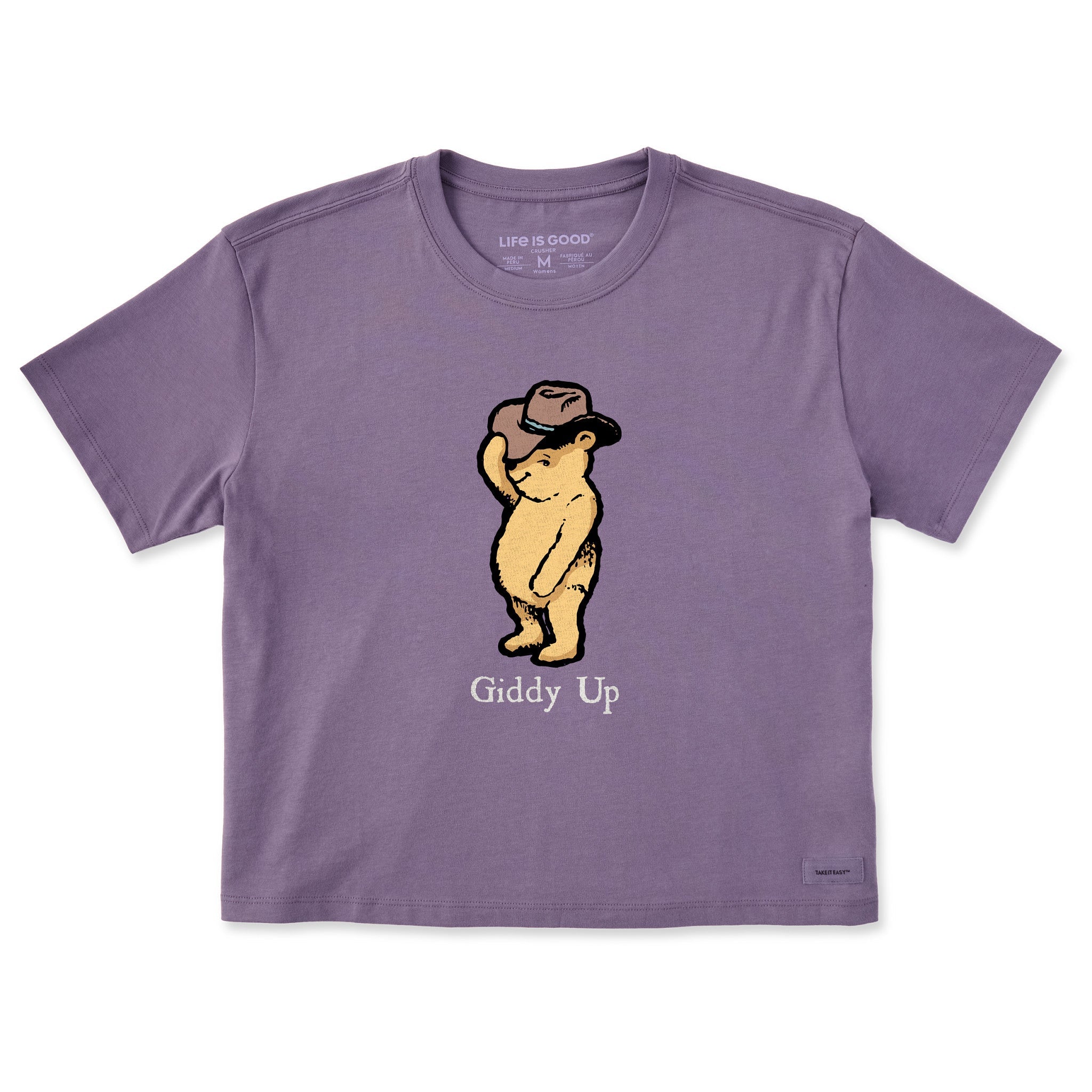 Women's Giddy Up Winnie Short Sleeve Crusher Boxy Tee