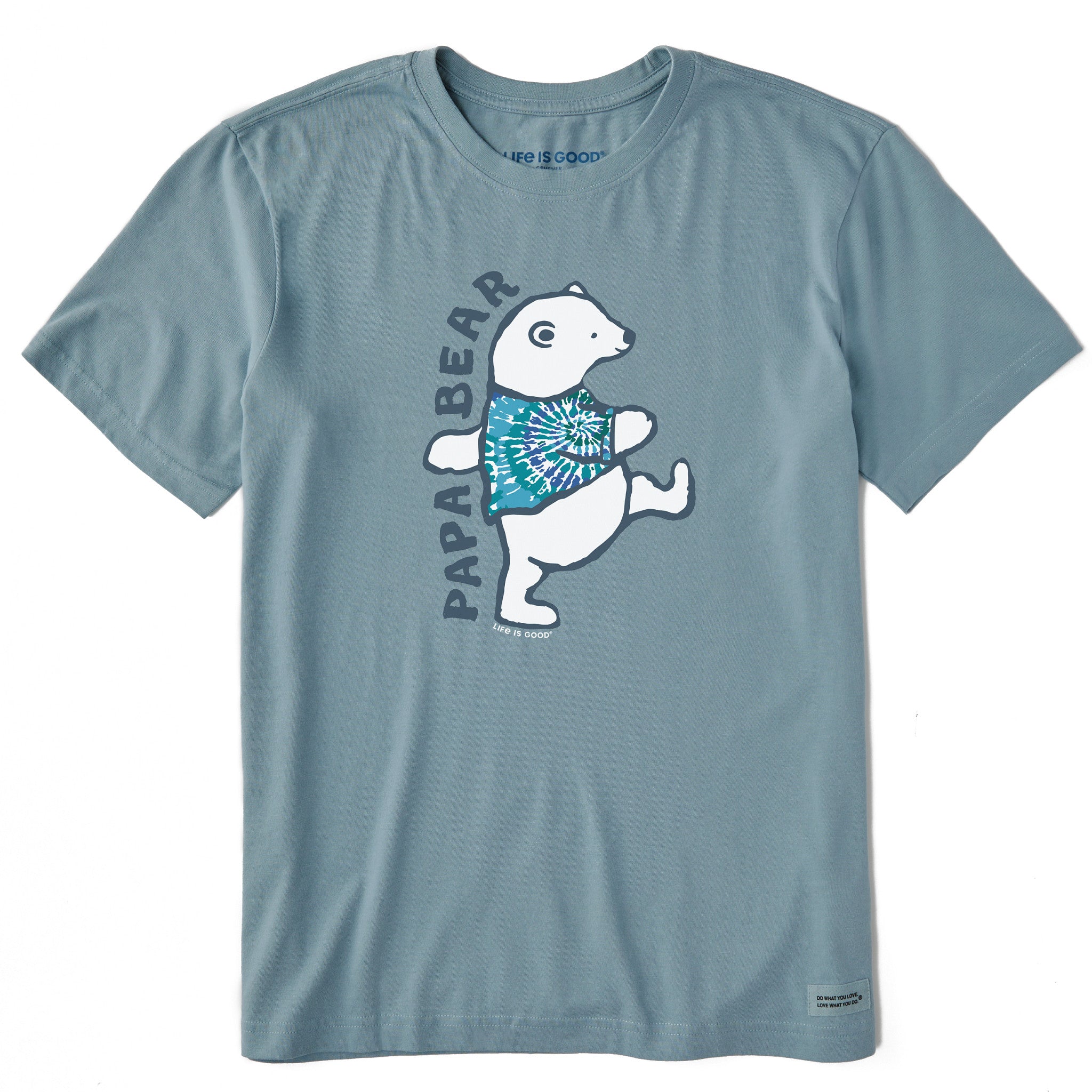 Men's Papa Bear Tie Dye Short Sleeve Crusher Tee