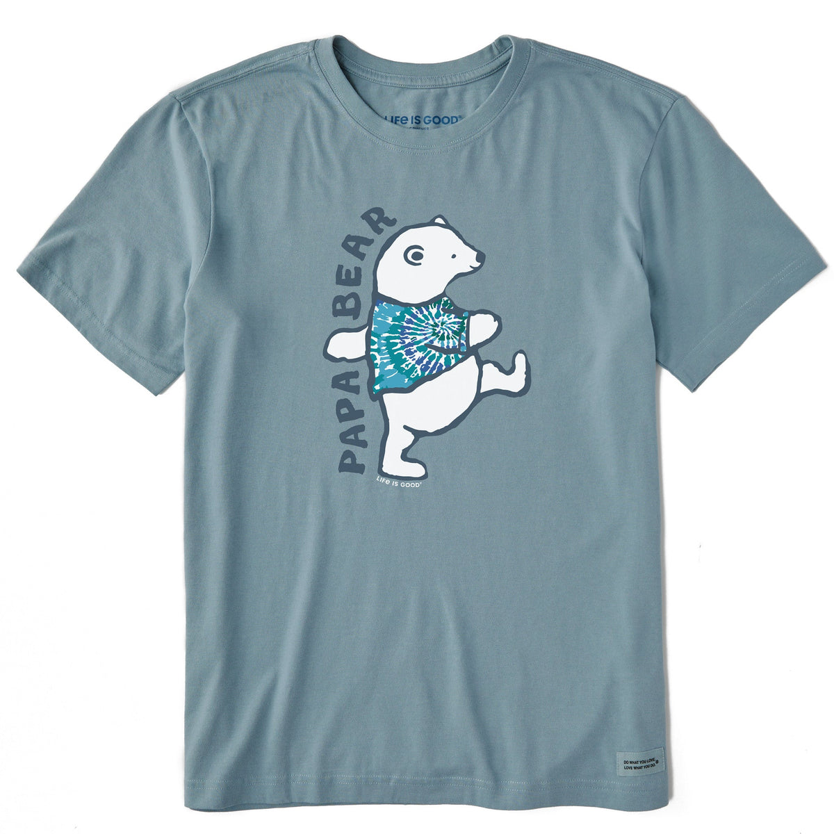 Men's Papa Bear Tie Dye Short Sleeve Crusher Tee