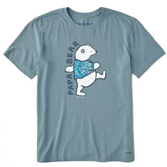 Men's Papa Bear Tie Dye Short Sleeve Crusher Tee