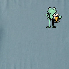 Men's Frog with Beer Short Sleeve Crusher Tee