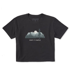 Women's Keep it Simple Evergreen Silo Short Sleeve Crusher Boxy Tee