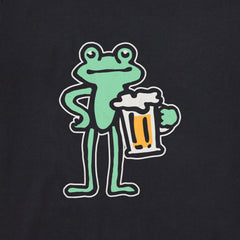Women's Frog with Beer Short Sleeve Crusher Boxy Tee