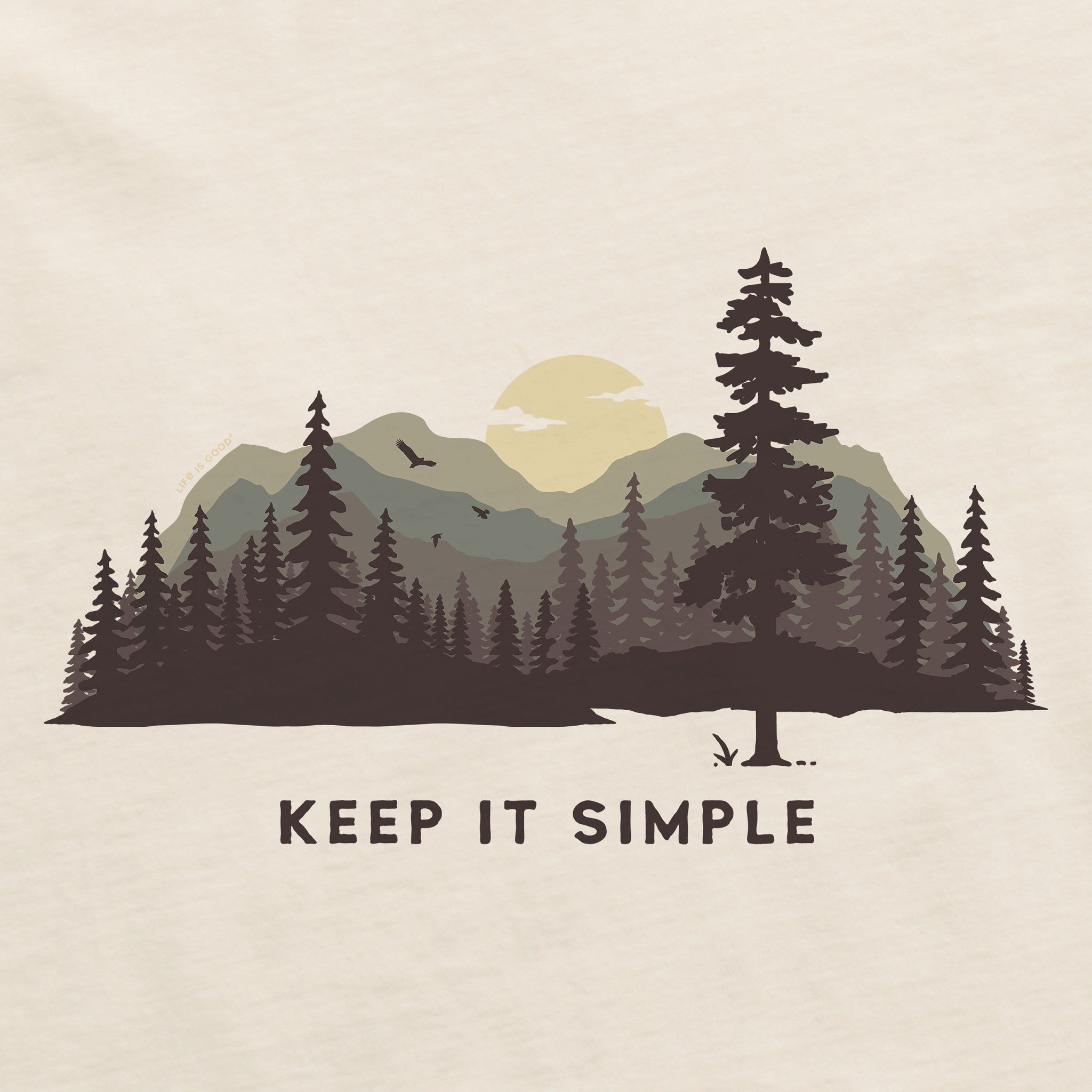 Women's Keep it Simple Evergreen Silo Short Sleeve Crusher Vee
