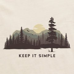 Women's Keep it Simple Evergreen Silo Short Sleeve Crusher Vee