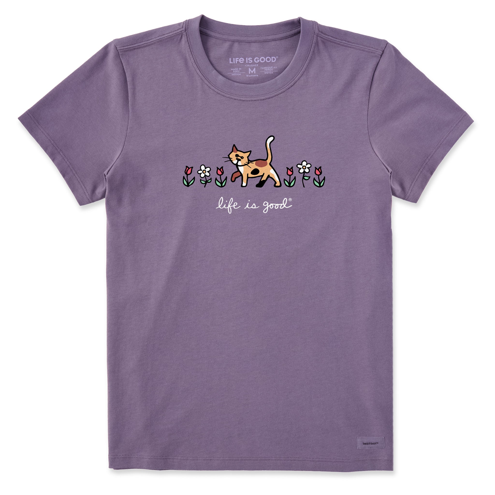 Women's Al with Flowers Short Sleeve Crusher Tee