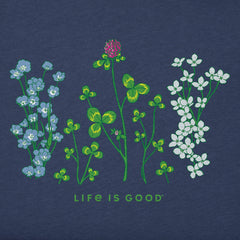 Women's Detailed Clovers and Wildflowers Crusher Tank