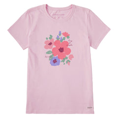 Women's Keep it Simple Waterflowers Short Sleeve Crusher Tee