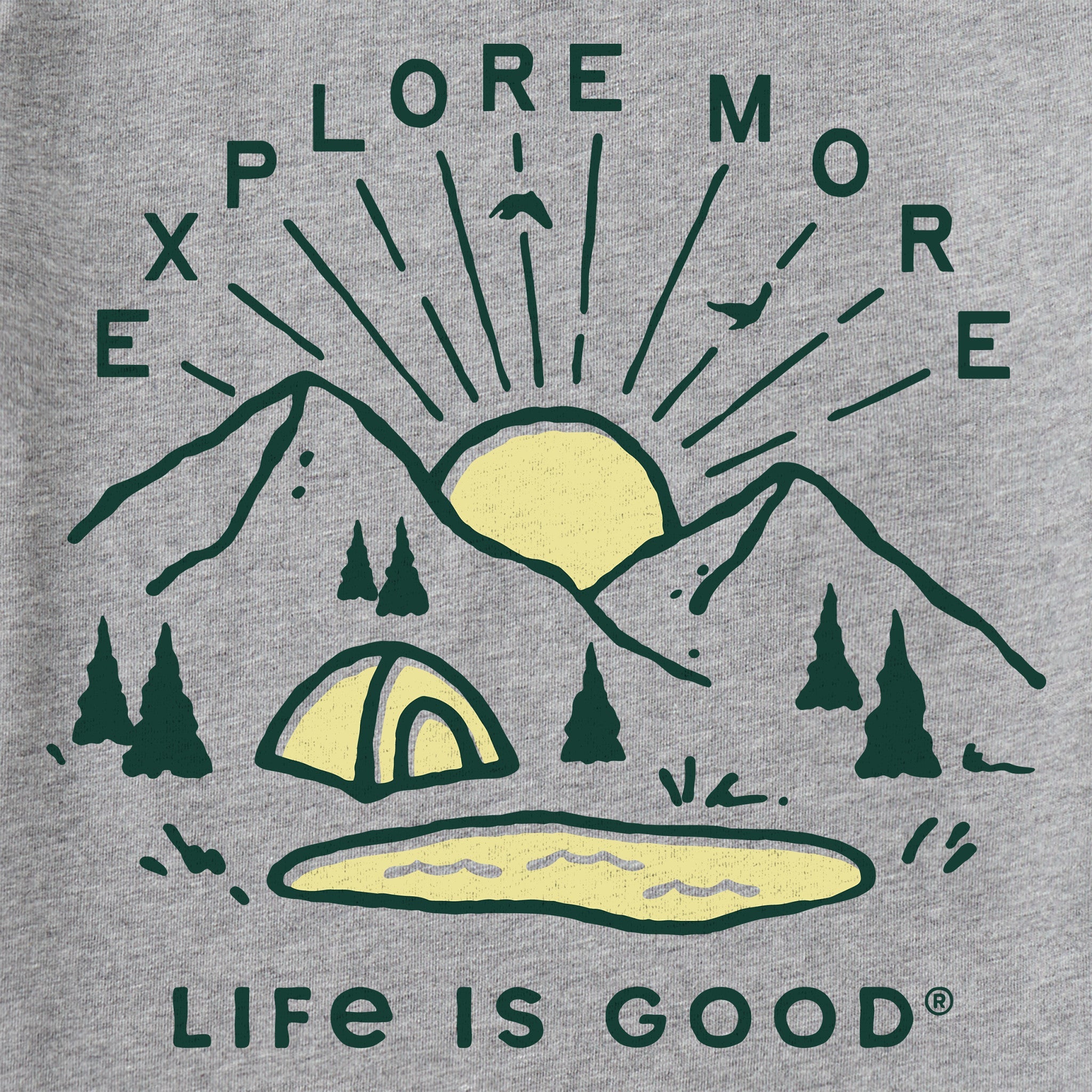 Kids Explore More Sunset Long Sleeve Crusher Tee