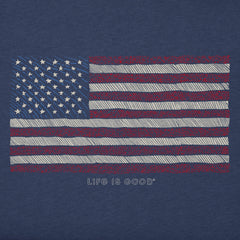 Men's Yankee Doodle Flag Short Sleeve Crusher-LITE Slim Fit Tee