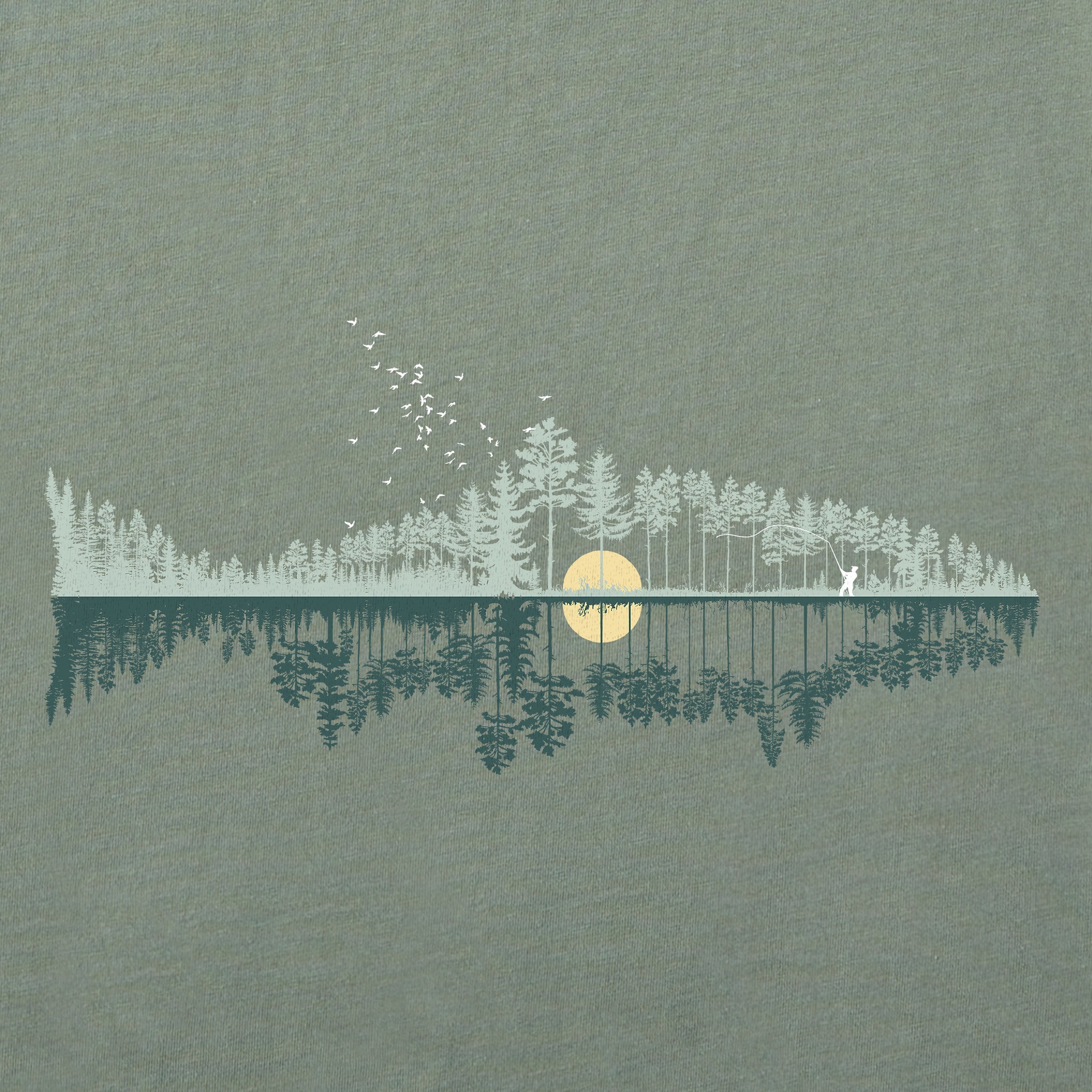 Men's Fishscape Short Sleeve Crusher-LITE Slim Fit Tee