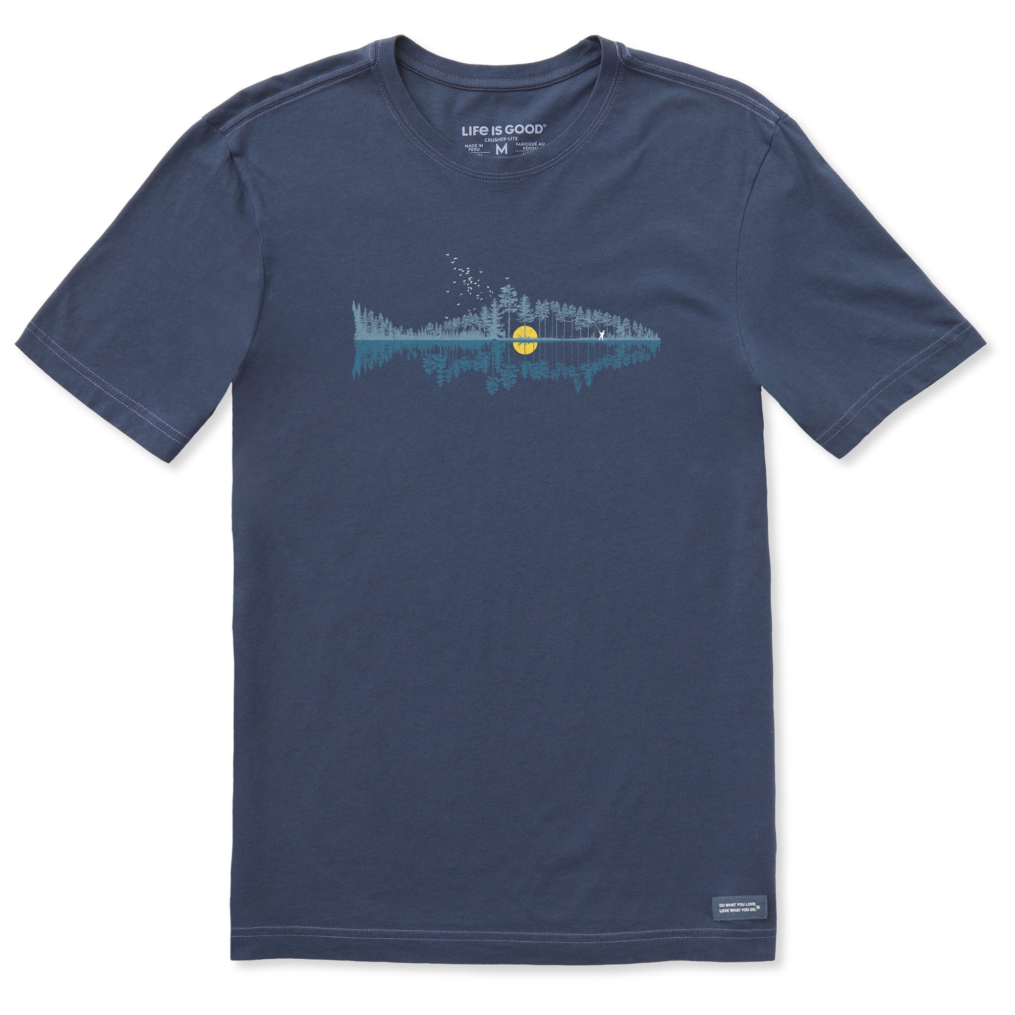 Men's Fishscape Short Sleeve Crusher-LITE Slim Fit Tee