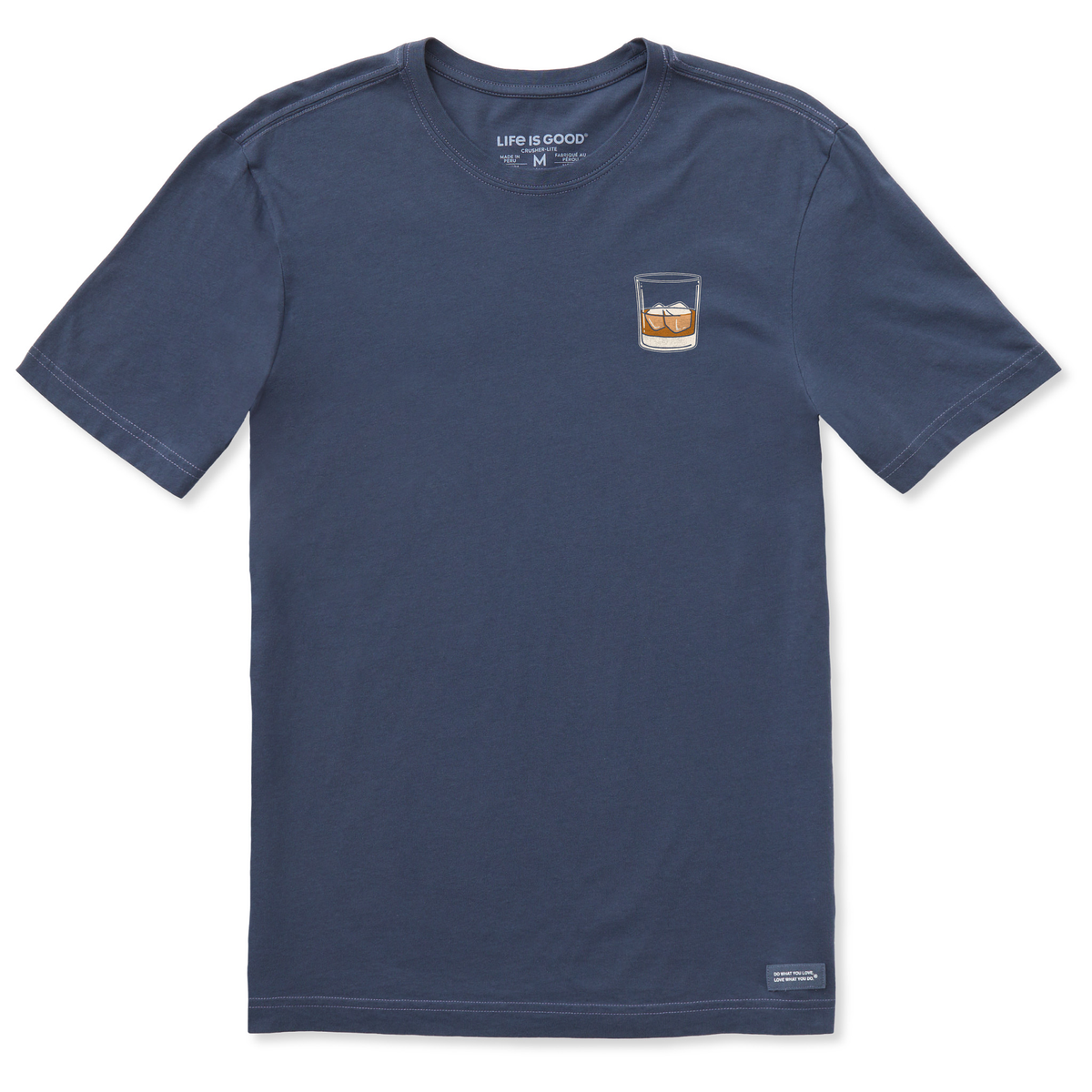 Men's Whiskey Glass Short Sleeve Crusher-LITE Slim Fit Tee