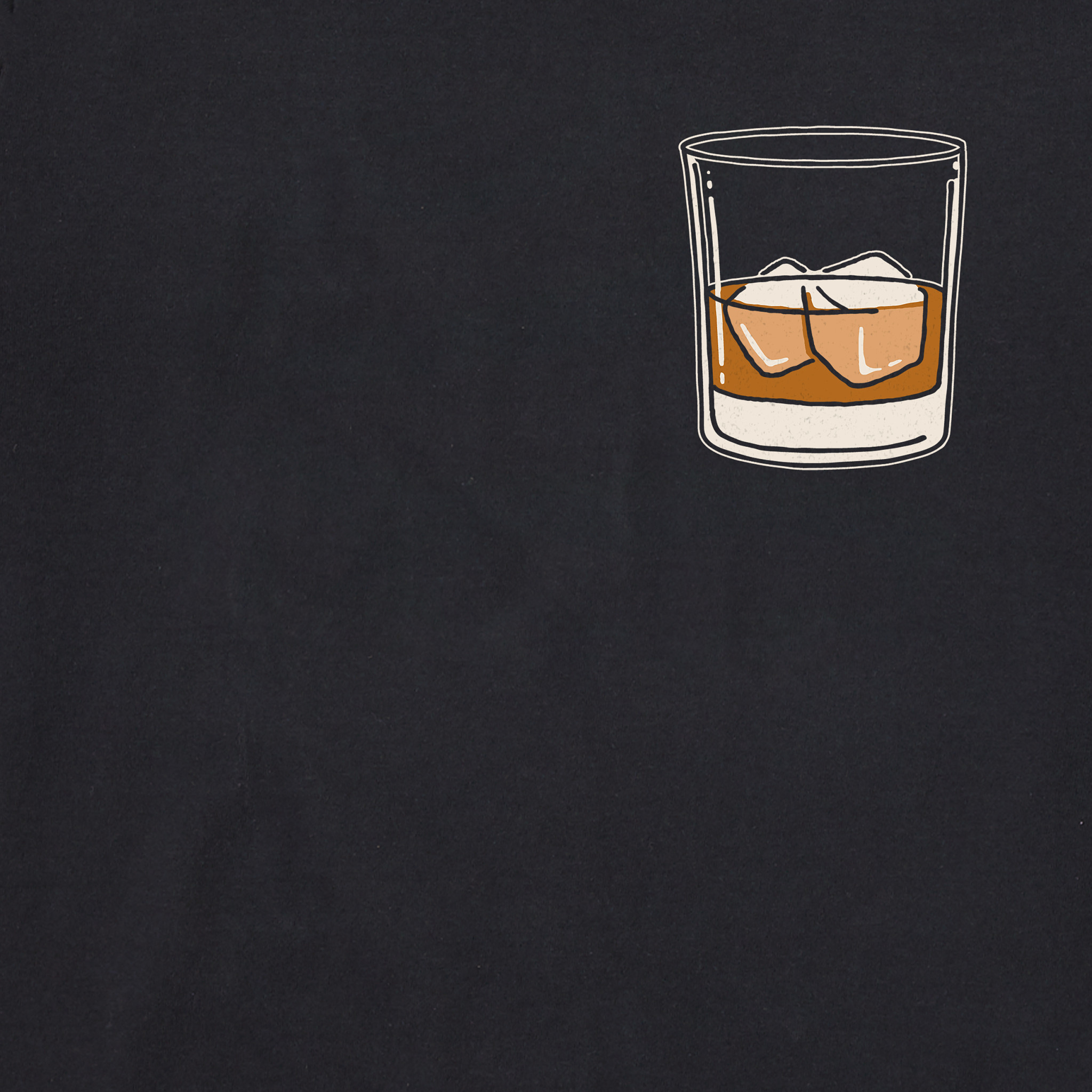 Men's Whiskey Glass Short Sleeve Crusher-LITE Slim Fit Tee