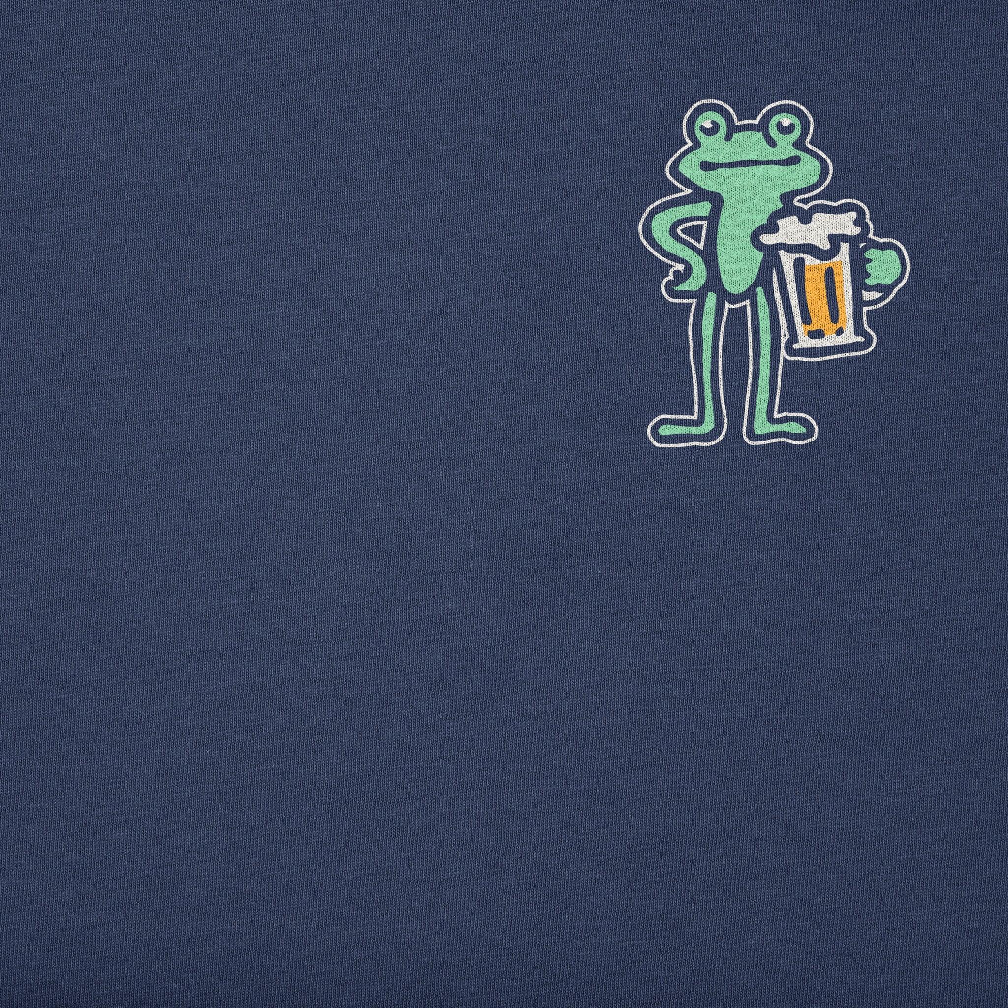Men's Frog with Beer Short Sleeve Crusher-LITE Slim Fit Tee