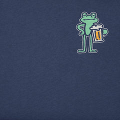 Men's Frog with Beer Short Sleeve Crusher-LITE Slim Fit Tee