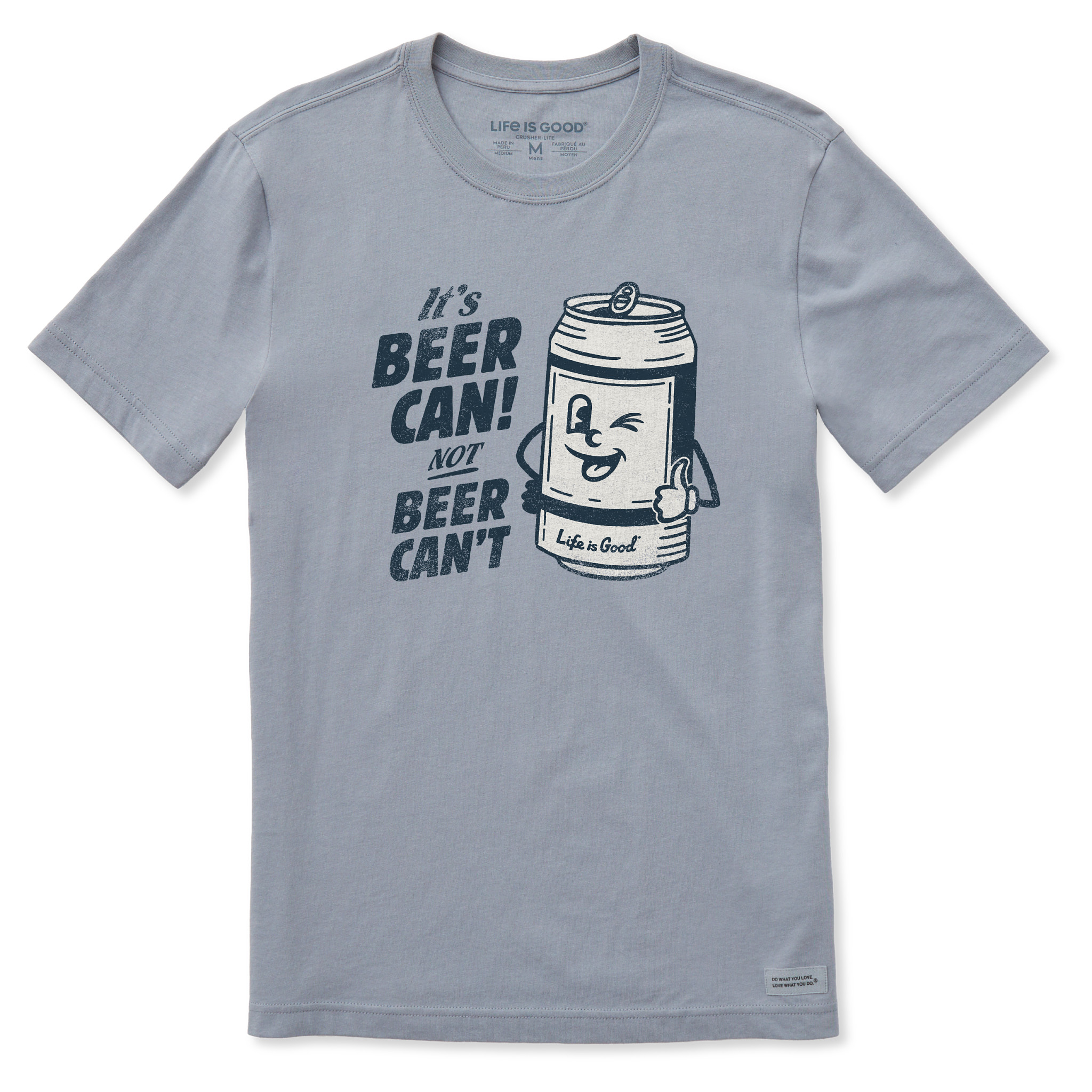 Men's Beer Can Short Sleeve Crusher-LITE Slim Fit Tee