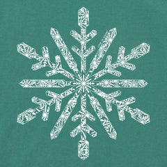 Women's Contrast Snowflake Long Sleeve Crusher Boxy Tee