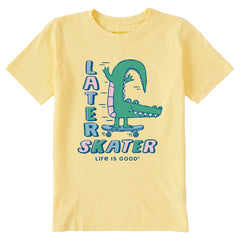 Kids Later Skater Alligator Short Sleeve Crusher Tee