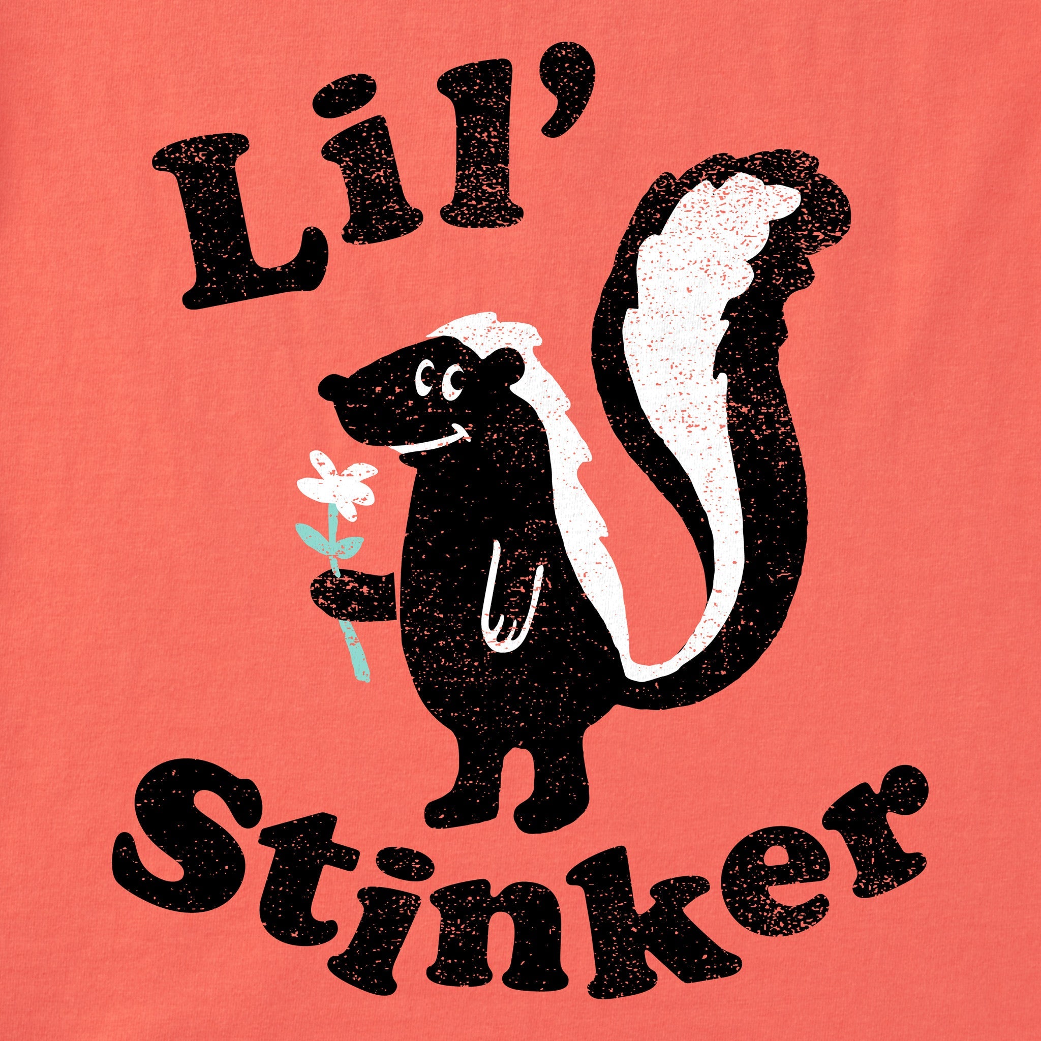 Kids Lil Stinker Skunk Short Sleeve Crusher Tee