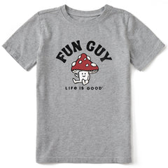 Kids Fun Guy Mushroom Short Sleeve Crusher Tee