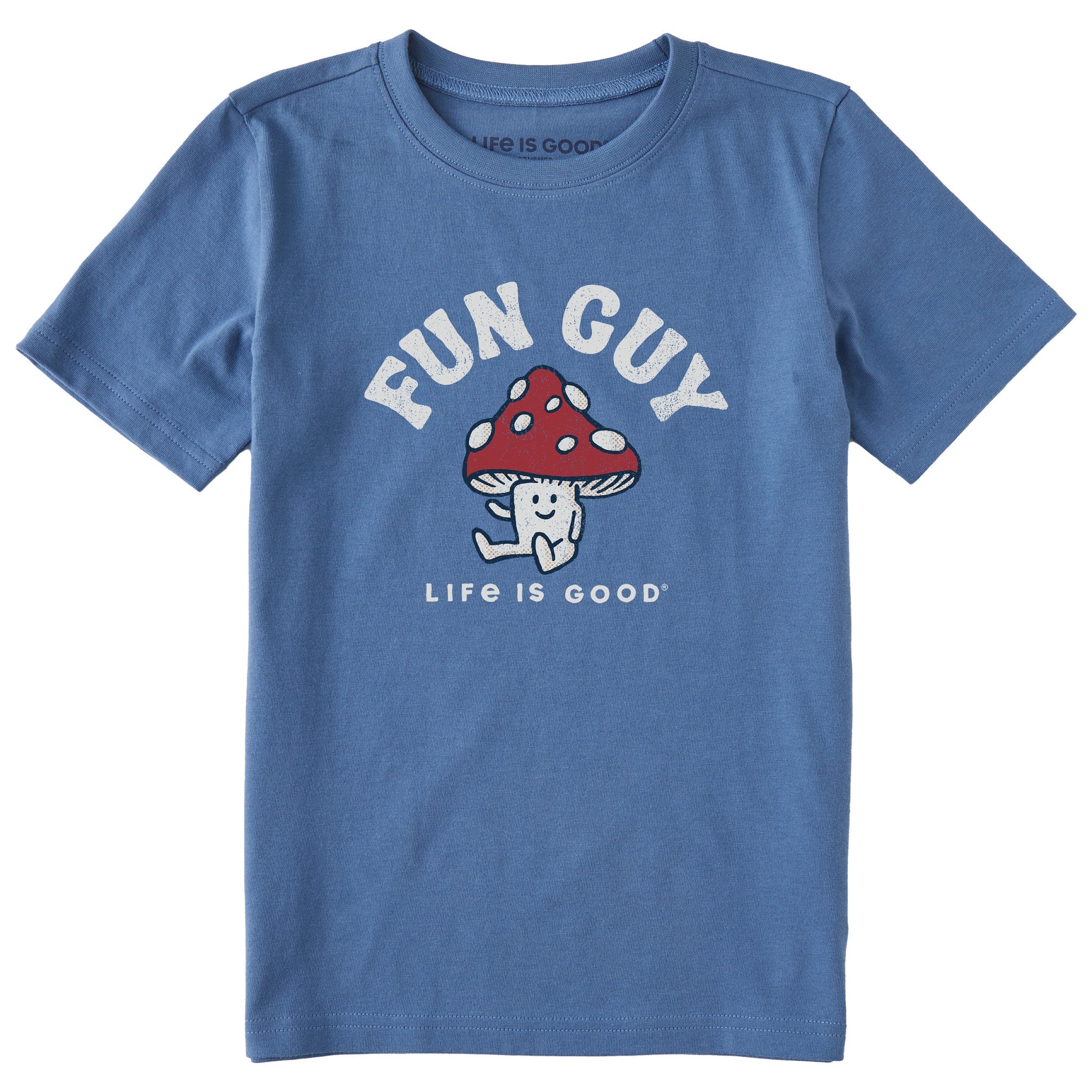 Kids Fun Guy Mushroom Short Sleeve Crusher Tee