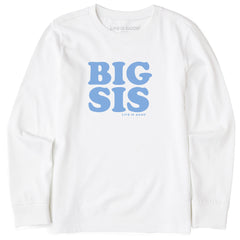 Kids Big Sis Long Sleeve Crusher Tee