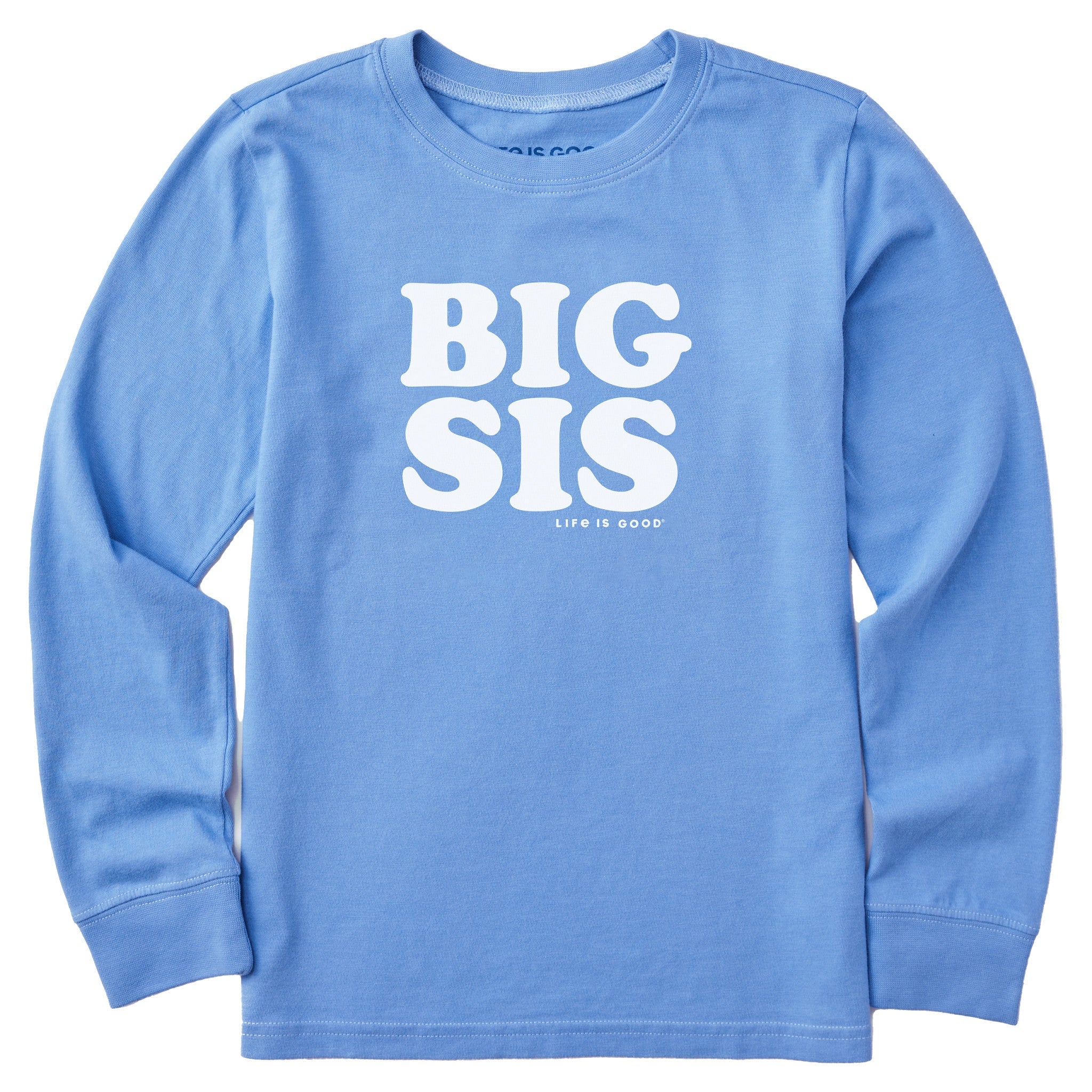 Kids Big Sis Long Sleeve Crusher Tee