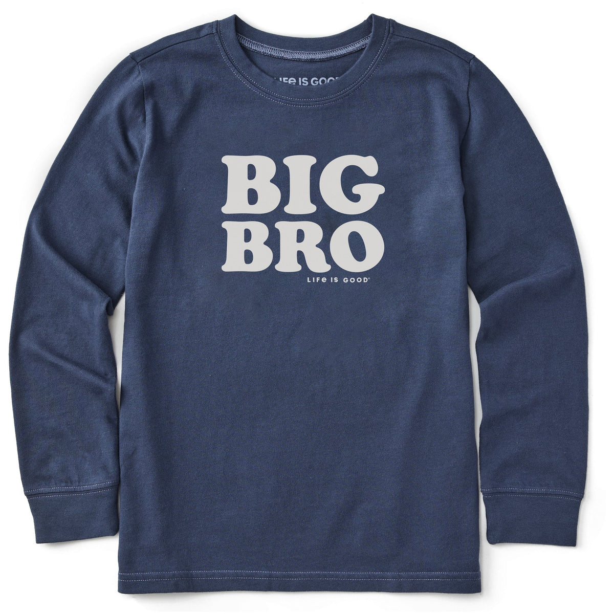 Kids Big Bro Long Sleeve Crusher Tee