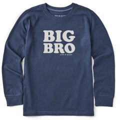 Kids Big Bro Long Sleeve Crusher Tee