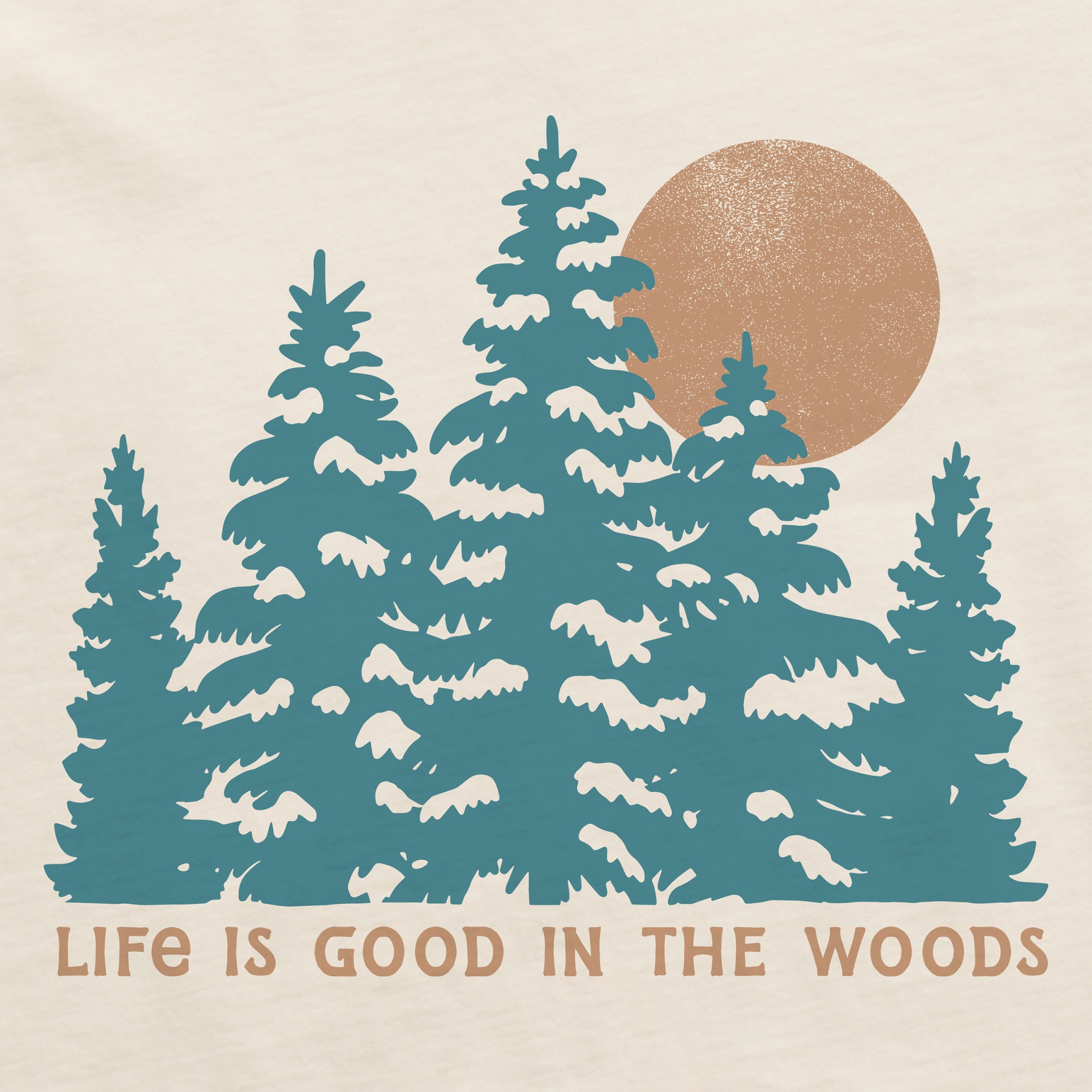 Men's Life is Good in the Woods Short Sleeve Crusher Tee