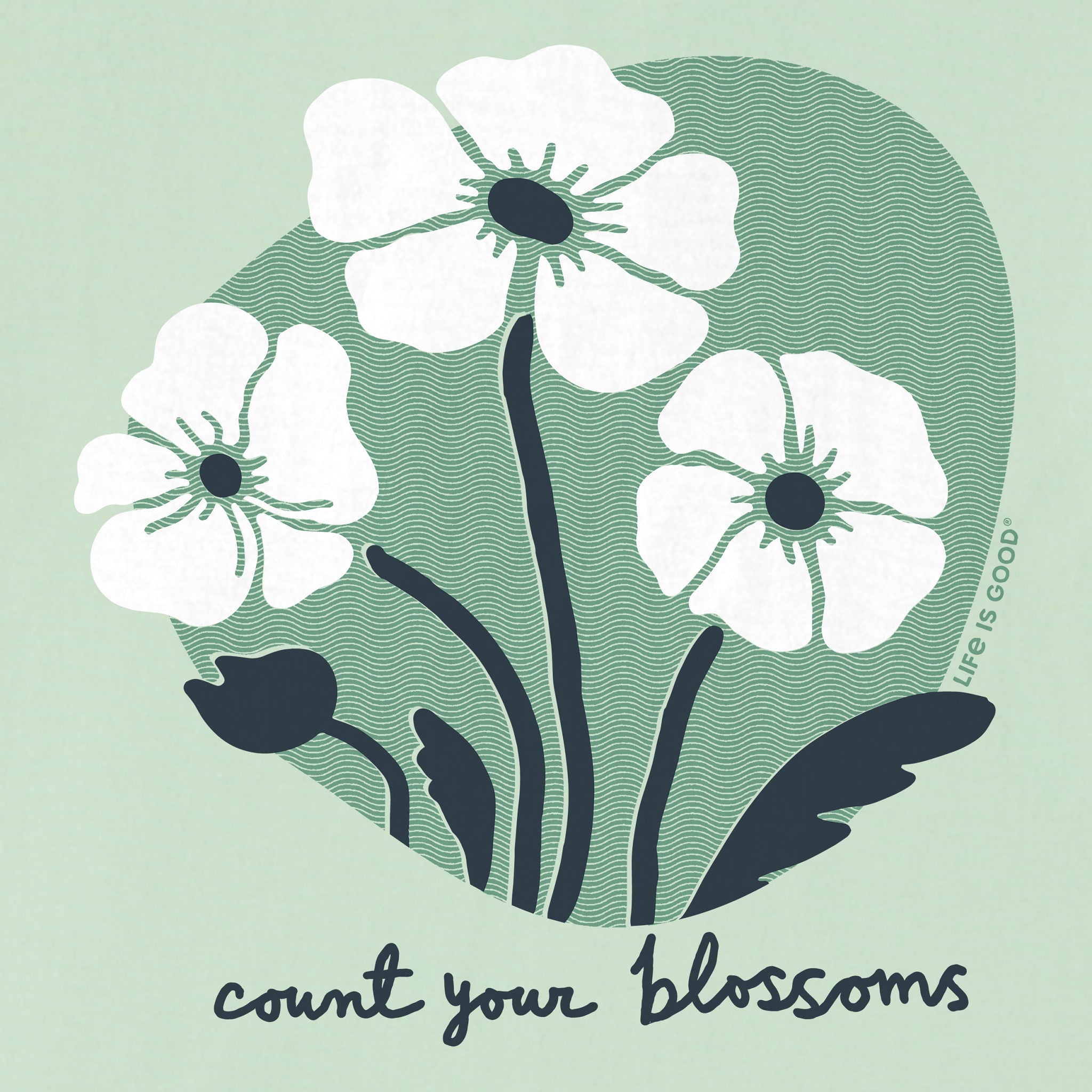 Women's Count Your Blossoms Trio Short Sleeve Crusher Boxy Tee
