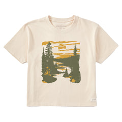 Women's A River Runs Through It Short Sleeve Crusher Boxy Tee