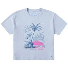 Women's Island Cove Sunset Short Sleeve Crusher Boxy Tee