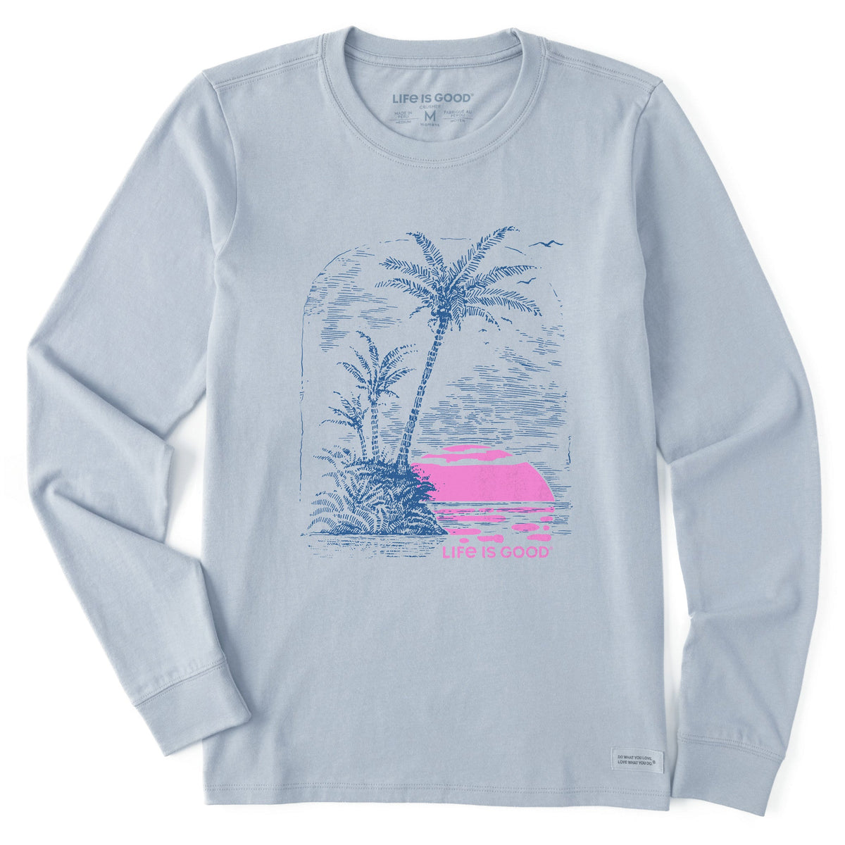 Women's Island Cove Sunset Long Sleeve Crusher Tee
