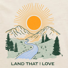 Women's Land That I Love Mountains Long Sleeve Crusher Tee