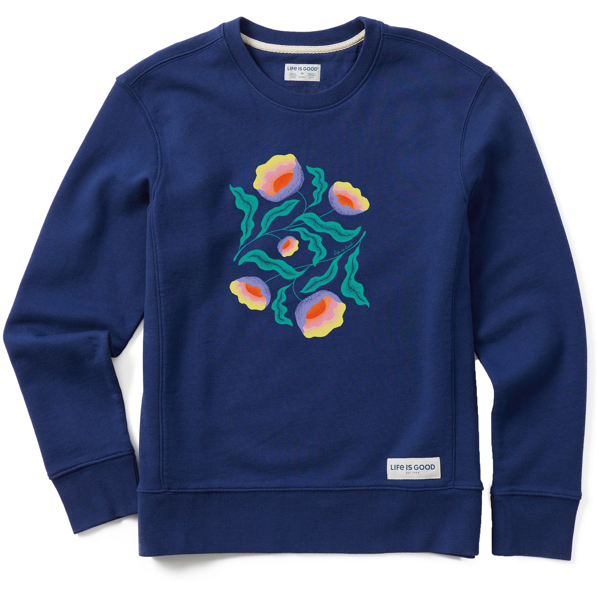 Women's Illuminated Wildflowers Simply True Fleece Crew