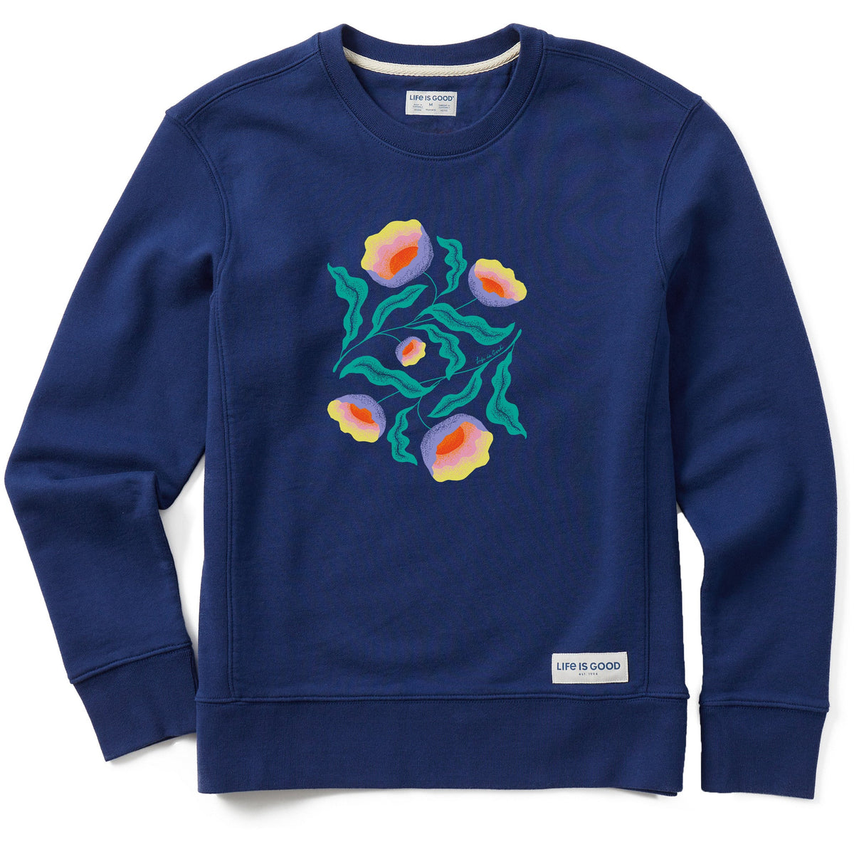 Women's Illuminated Wildflowers Simply True Fleece Crew