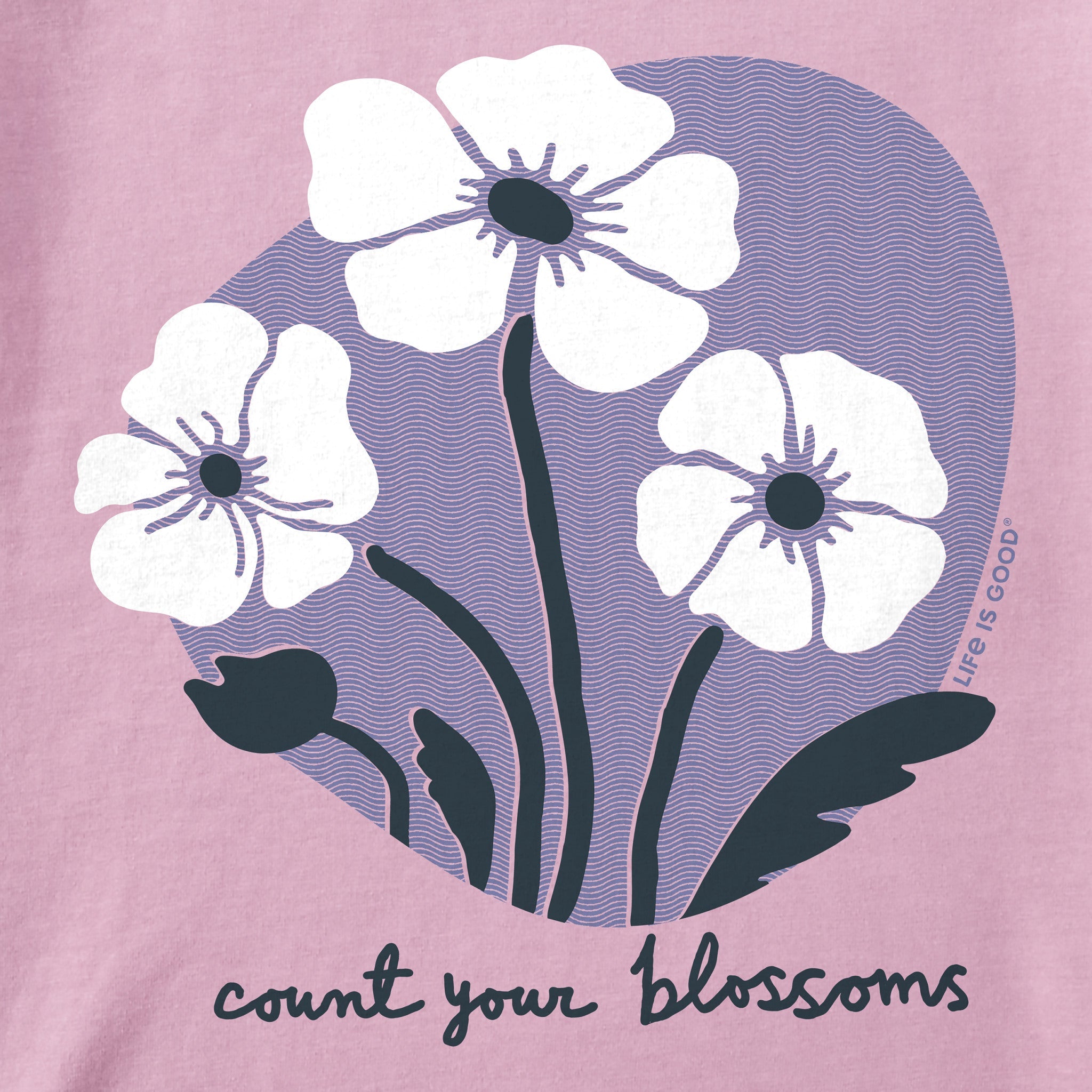 Women's Count Your Blossoms Trio Short Sleeve Crusher Tee