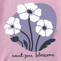Women's Count Your Blossoms Trio Short Sleeve Crusher Tee