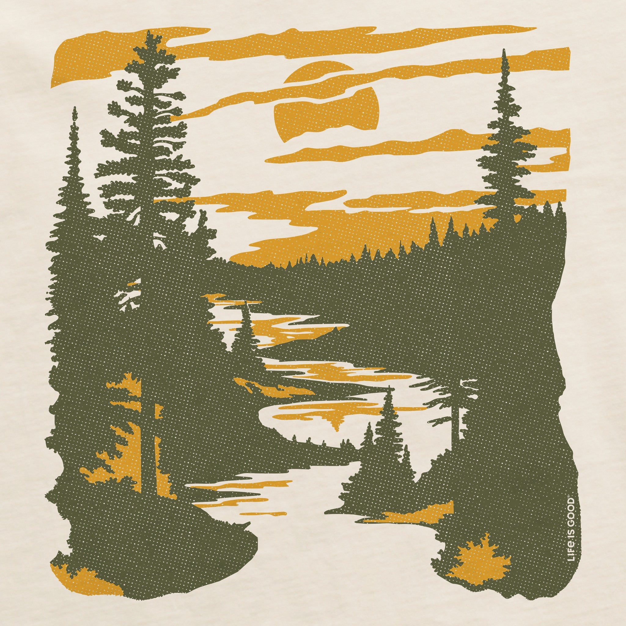 Women's A River Runs Through It Short Sleeve Crusher Tee