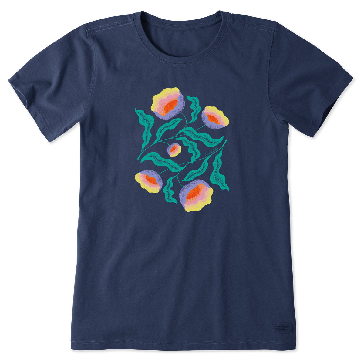 Women's Illuminated Wildflowers Short Sleeve Crusher Tee