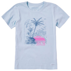 Women's Island Cove Sunset Short Sleeve Crusher Tee