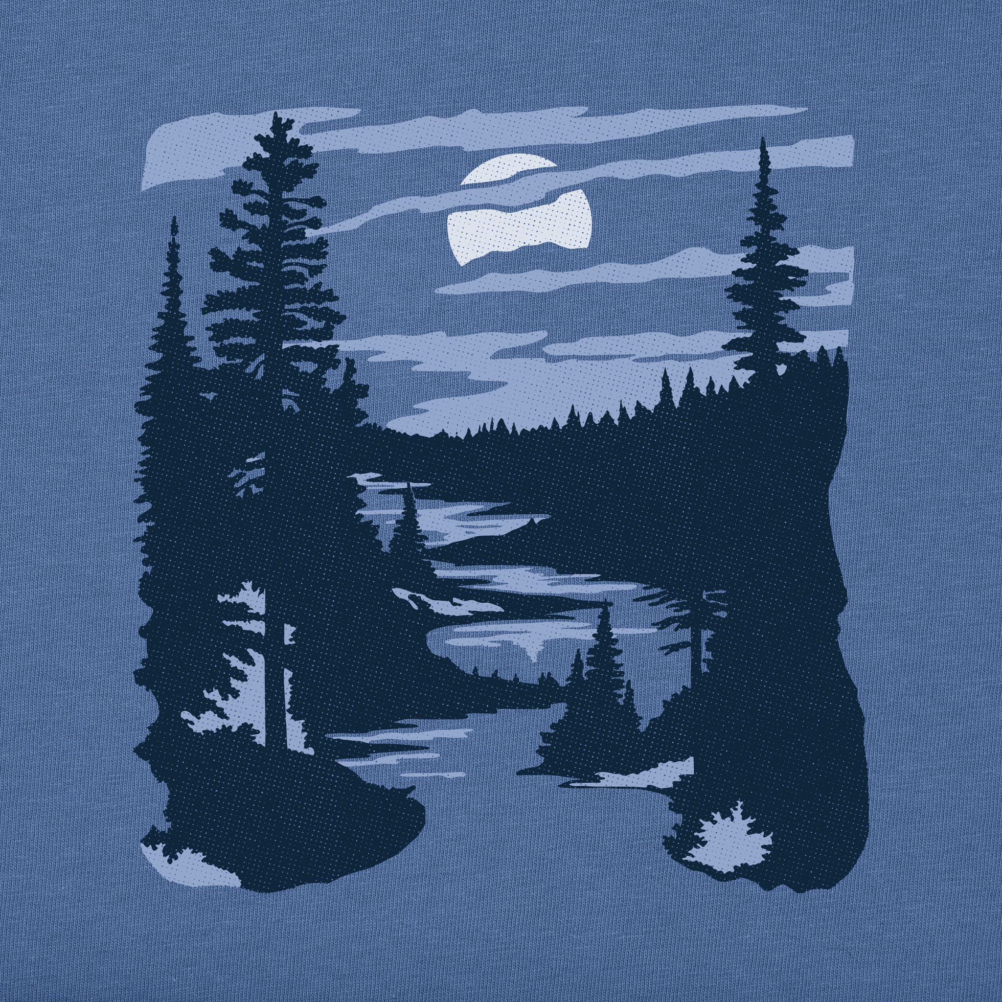 Men's A River Runs Through It Long Sleeve Crusher Tee