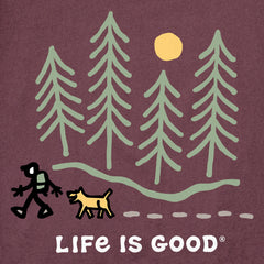 Men's Hiking through the Woods Short Sleeve Tee