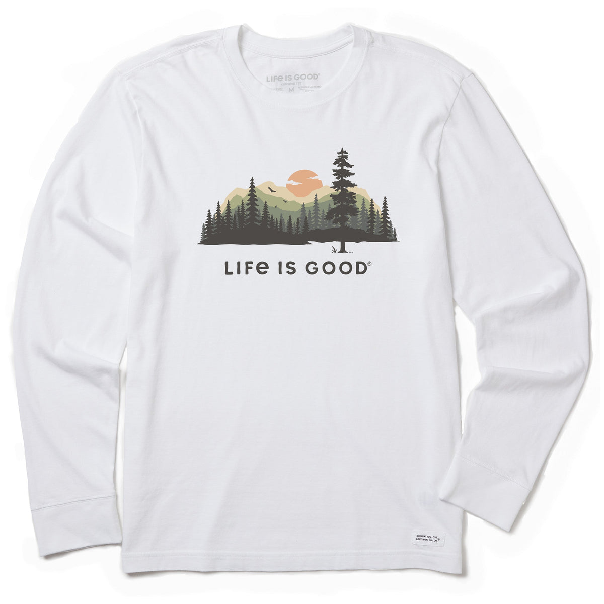 Men's Evergreen Silhouette Long Sleeve Crusher Tee